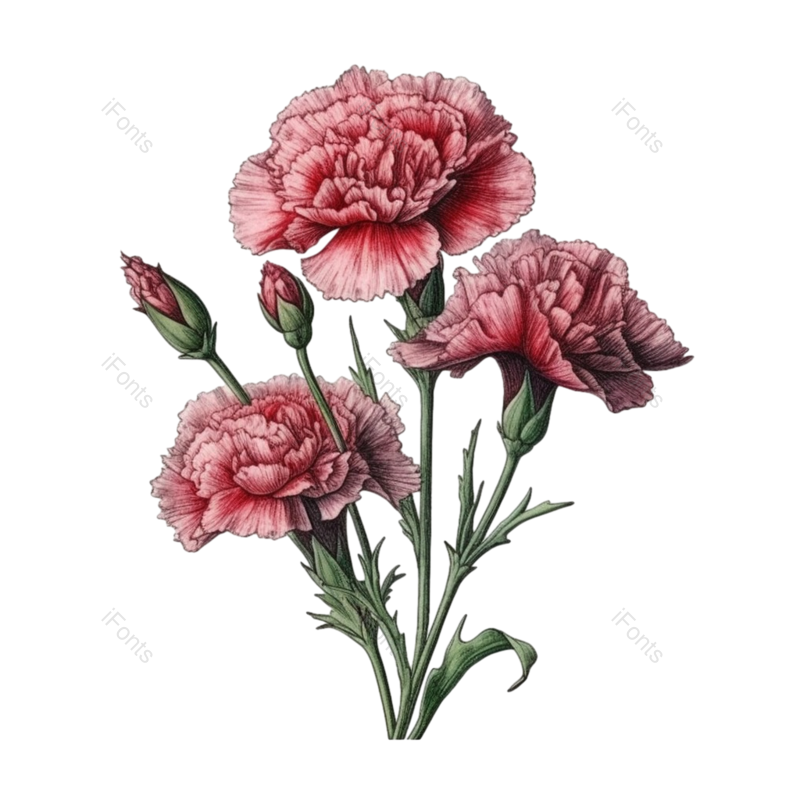 花卉图片,花朵插画元素,母亲节素材PNG,花束免抠素材